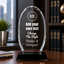 Design Your Own Optical Crystal Glass Oval Facet Award