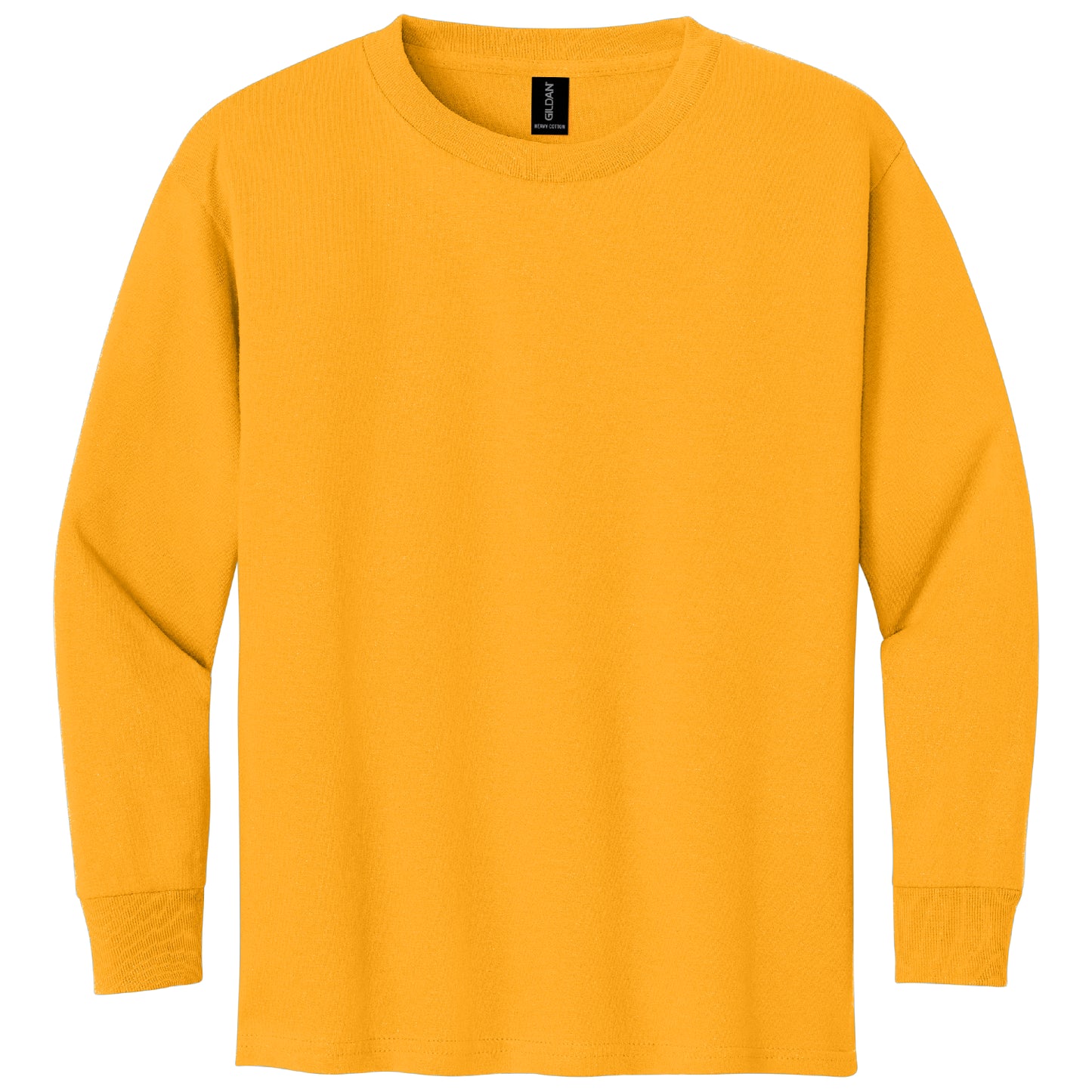Gildan 5400B Youth Heavy Cotton Long Sleeve T-Shirt Front And Back Print