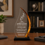 Appreciation Awards - Acrylic Gold Flame Awards - Personalize Online – Choose From 5 Designs