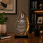 Retirement Awards - Acrylic Gold Flame Awards - Personalize Online – Choose From 5 Designs