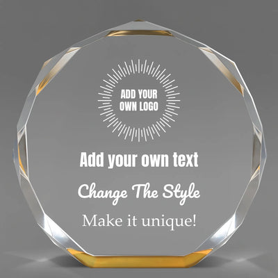 Design Your Own Gold Octagon Acrylic Award