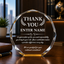 Thank You Awards - Gold Octagon Acrylic Awards - Personalize Online – Choose From 5 Designs