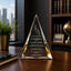 Employee Appreciation Awards - Gold Pinnacle Acrylic Awards - Personalize Online – Choose From 5 Designs