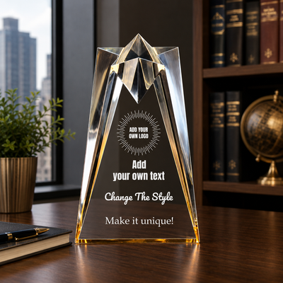 Design Your Own Gold Sculpted Star Acrylic Award
