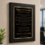 Happy Retirement Classic Plaque - 4 Frame Colors - Silver & Gold Plate Options
