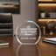 Leadership Awards - Clear Round Acrylic Awards - Personalize Online – Choose From 5 Designs