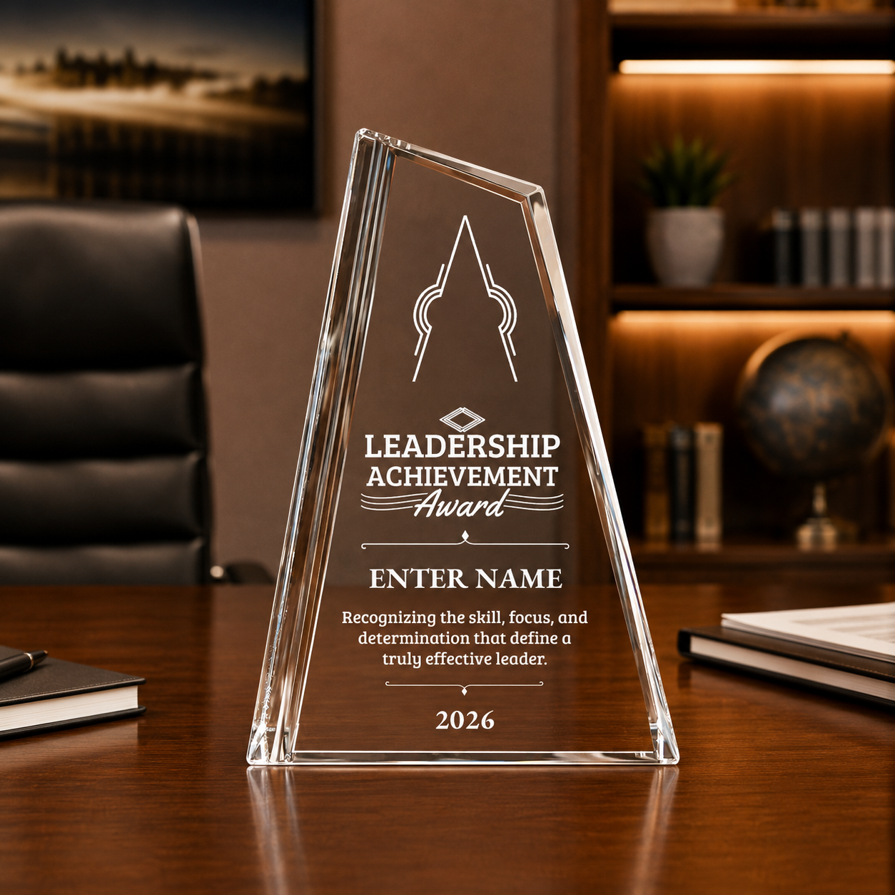 Leadership Awards - Crystal Peak Awards - Personalize Online – Choose From 5 Designs