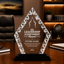 Leadership Awards - Diamond Accent Glass Crystal Awards - Personalize Online – Choose From 5 Designs