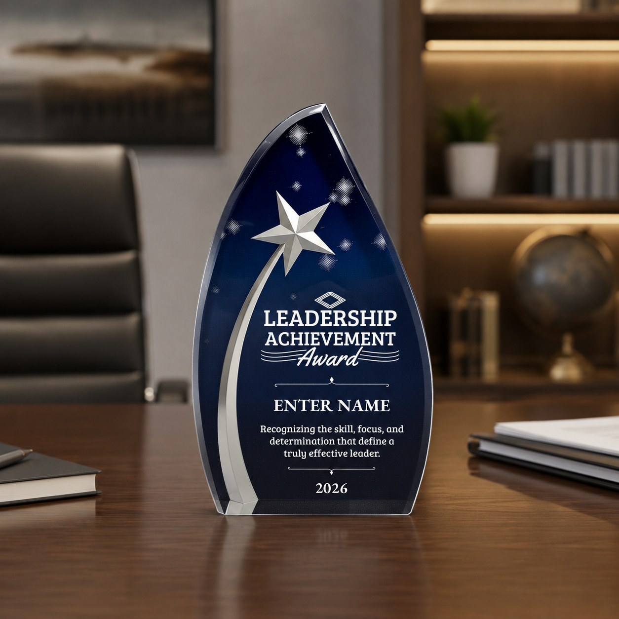 Leadership Awards - Acrylic Star Powered Awards - Personalize Online – Choose From 5 Designs