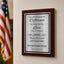 Never Underestimate the Difference You Made Classic Retirement Plaque - 4 Frame Colors - Brushed Silver & Gold Plate Options