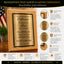 Never Underestimate the Difference You Made Classic Retirement Plaque - 4 Frame Colors - Brushed Silver & Gold Plate Options