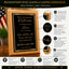 Never Underestimate the Difference You Made Classic Retirement Plaque - 4 Frame Colors - Silver & Gold Plate Options