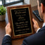 Never Underestimate the Difference You Made Classic Retirement Plaque - 4 Frame Colors - Silver & Gold Plate Options