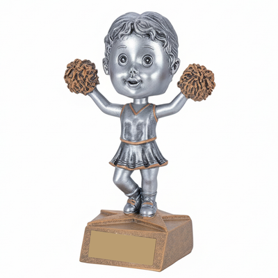 Cheerleading Bobblehead Trophy - 5.75" Female