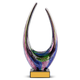 Supreme Art Glass Award 12.5" - Engraved Plate