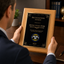 Recognition Classic Plaque With Gold Plate - 4 Frame Colors