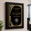 Recognition Classic Plaque With Gold Plate - 4 Frame Colors