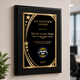 Recognition Classic Plaque With Gold Plate - 4 Frame Colors