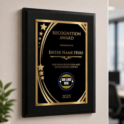Recognition Award Classic Plaque - 4 Frame Colors