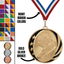 MidNite Star Soccer Medal – Gold, Silver & Bronze with 40 Ribbon Options