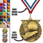 2" Victory Soccer Medal – Gold, Silver & Bronze with Custom Ribbons in 30 Colors