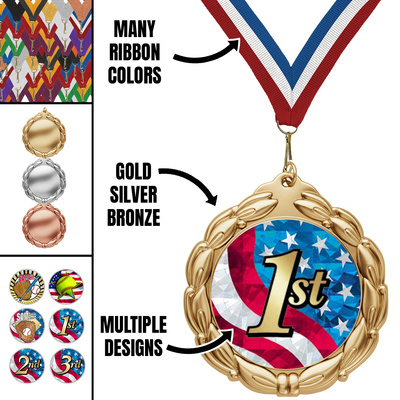 2 3/4" Value Series Softball Mylar Medal