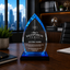 Sales Awards - Blue Oval Acrylic Awards - Personalize Online – Choose From 5 Designs