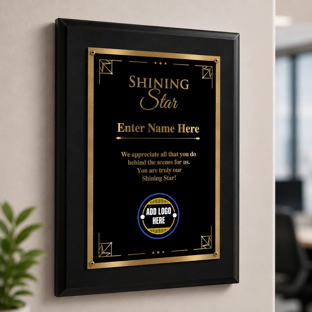 Shining Star Classic Plaque - 4 Frame Colors