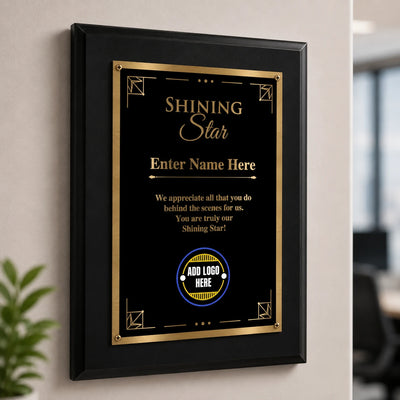 Shining Star Classic Plaque - 4 Frame Colors