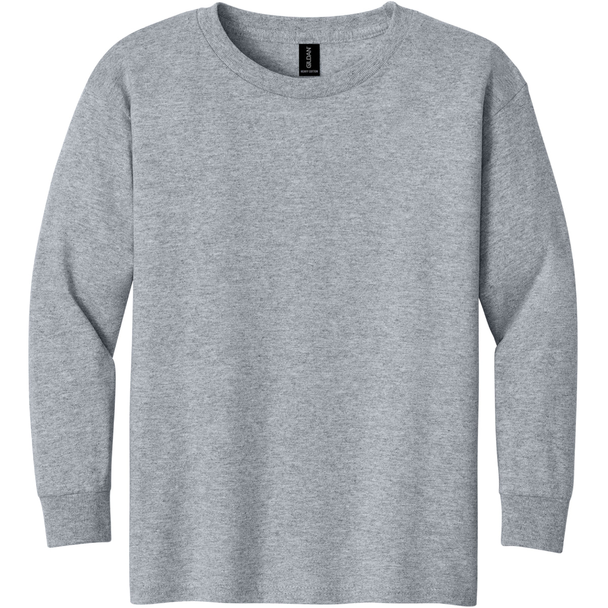Gildan 5400B Youth Heavy Cotton Long Sleeve T-Shirt Front Print