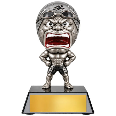 Swimming Trophies - Race & Meet Achievement Awards, 6-3/4" Game Face Resin Trophy