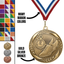 2.25" Laurel Wreath Track & Field Medal – Gold, Silver & Bronze with 30 Ribbon Options