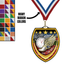 3 1/4" VSM Track & Field Medal – Gold, Silver & Bronze with 30 Ribbon Options
