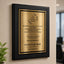 The Legend Has Officially Retired Retirement Plaque - 4 Frame Colors - Brushed Silver & Gold Plate Option