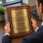 The Legend Has Officially Retired Retirement Plaque - 4 Frame Colors - Brushed Silver & Gold Plate Option