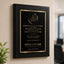 The Legend Has Officially Retired Classic Retirement Plaque - 4 Frame Colors - Silver & Gold Plate Option