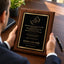 The Legend Has Officially Retired Classic Retirement Plaque - 4 Frame Colors - Silver & Gold Plate Option