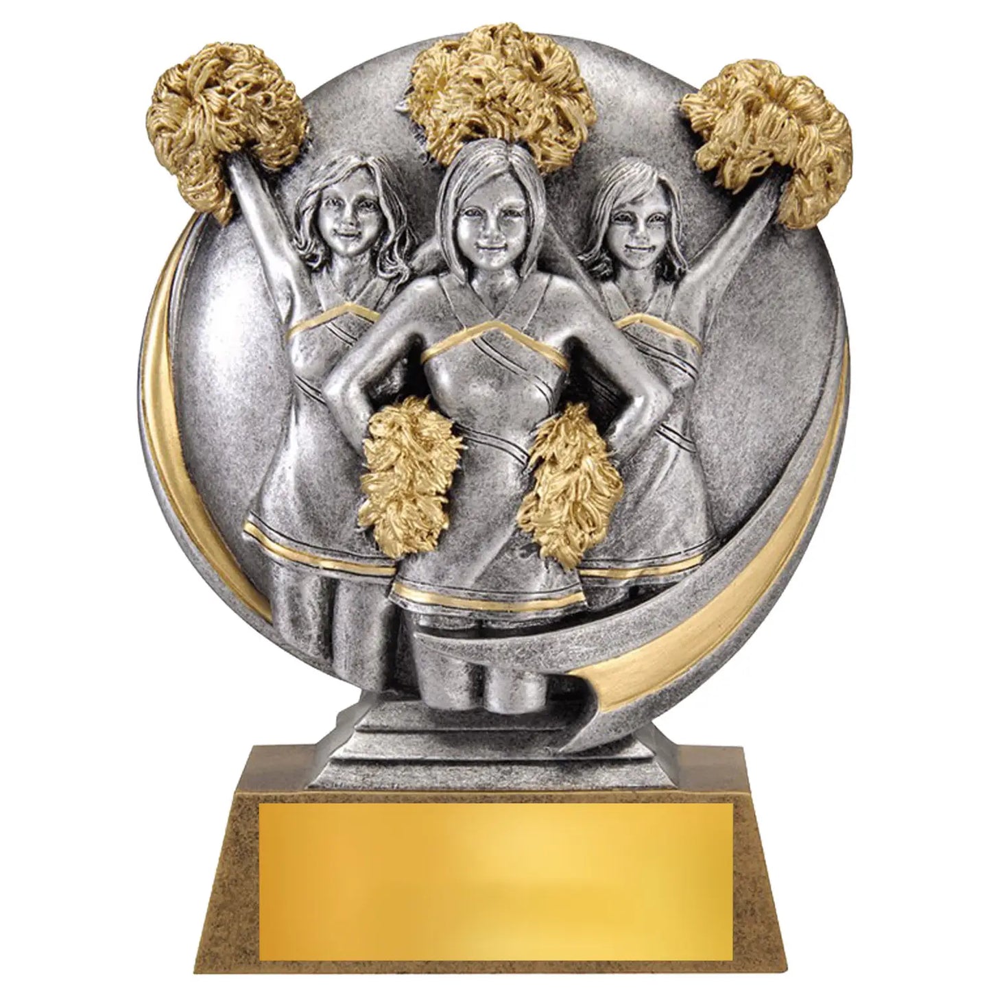 5" Resin Cheerleading Award for Individual Recognition - Female