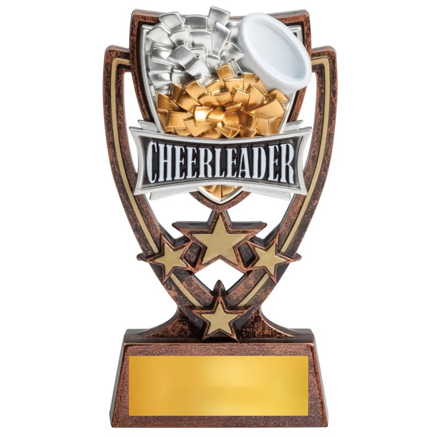 Cheerleading Trophy – 6″ Plastic Award for Clubs, Schools & Participation