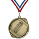 2.25" Football Mega Medal – Gold, Silver & Bronze with 30 Ribbon Options