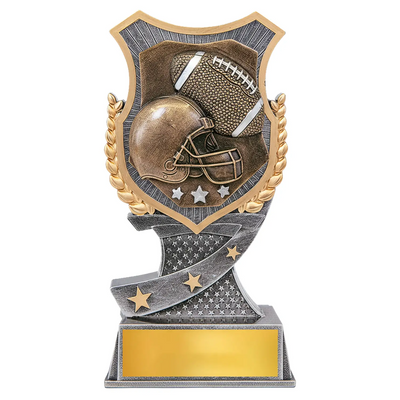 Football Shield Trophy - Football Award - 2 Sizes