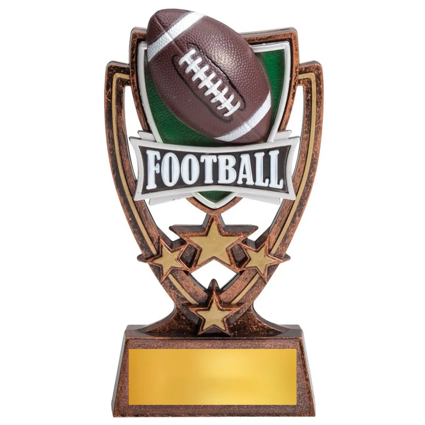 Football Trophy – 6" Football Theme Plastic Sculpture for Clubs, Schools & Participation