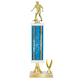 Personalized Soccer Column Trophy / Award 15"– 18" Custom Figurines & Plate
