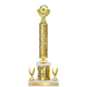 Personalized Soccer Column Trophy / Award 15"– 18" Custom Figurines & Plate