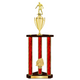 Personalized 3 Column Soccer Trophy / Award 32" – 36" Custom Figurines & Plate