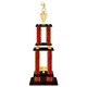 Personalized 4 Column Baseball Trophy / Award 52" – 56" Custom Figurines & Plate