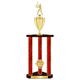 Personalized 3 Column Baseball Trophy / Award 32" – 36" Custom Figurines & Plate
