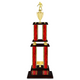 Personalized 4 Column Soccer Trophy / Award 52" – 56" Custom Figurines & Plate