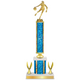 Personalized Basketball Column Trophy / Award 15"– 18" Custom Figurines & Plate