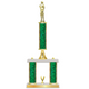 Personalized 3 Column Basketball Trophy / Award 18" – 21" Custom Figurines & Plate
